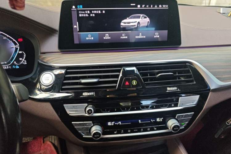 Used BMW 5 Series New Energy 2020 Mileage Upgrade Version 530Le Luxury Package Audio And AC Panel