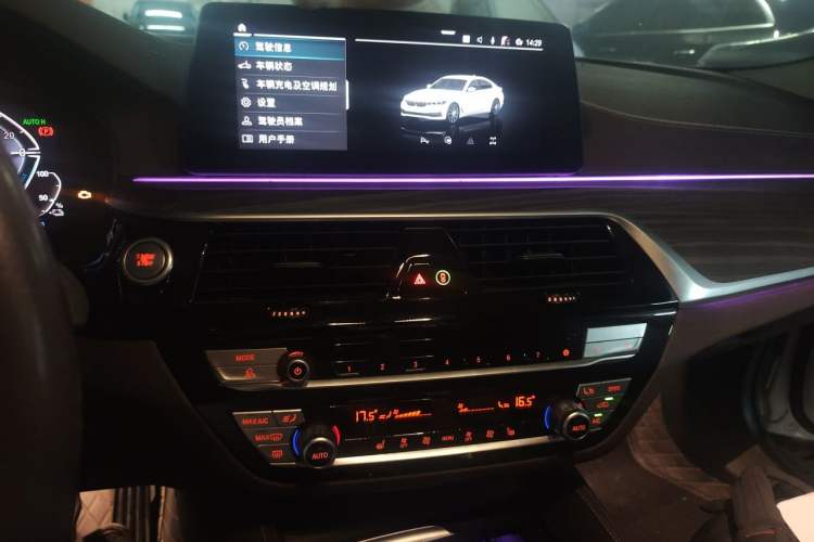 Used BMW 5 Series New Energy 2020 Mileage Upgrade Version 530Le Luxury Package Audio And AC Panel