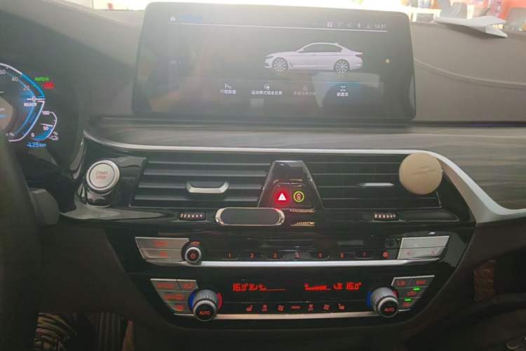 Used BMW 5 Series New Energy 2020 Mileage Upgrade Version 530Le Luxury Package Audio And AC Panel