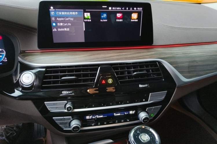 Used BMW 5 Series New Energy 2020 Mileage Upgrade Version 530Le Luxury Package Audio And AC Panel