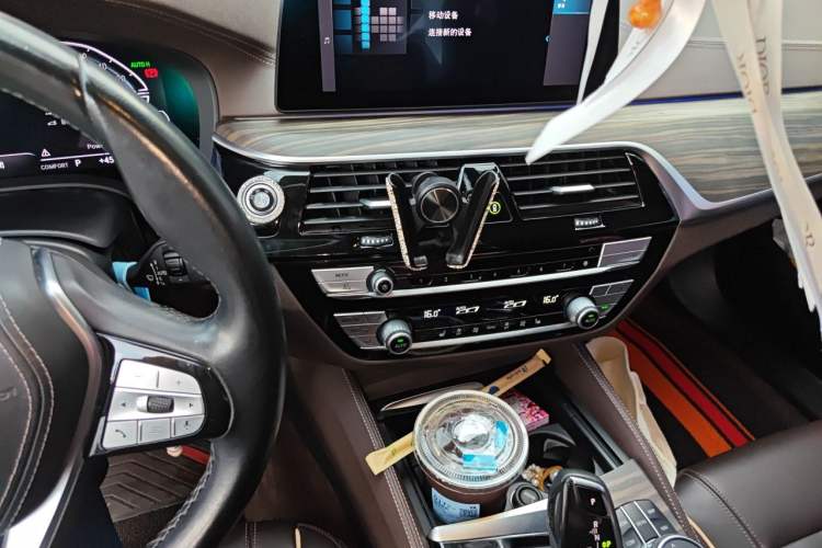 Used BMW 5 Series New Energy 2020 Mileage Upgrade Version 530Le Luxury Package Audio And AC Panel