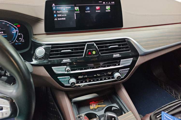 Used BMW 5 Series New Energy 2020 Mileage Upgrade Version 530Le Luxury Package Audio And AC Panel