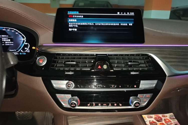 Used BMW 5 Series New Energy 2020 Mileage Upgrade Version 530Le Luxury Package Audio And AC Panel