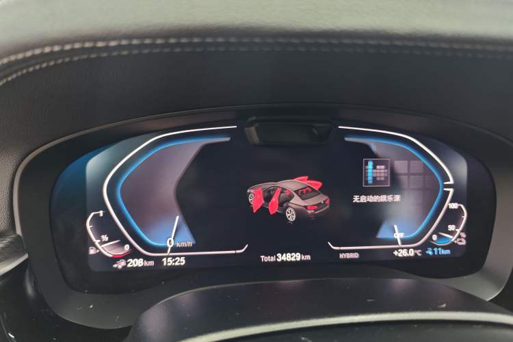 Used BMW 5 Series New Energy 2021 Restyled 535Le Pioneer Edition M Sport Package Odometer Close Up