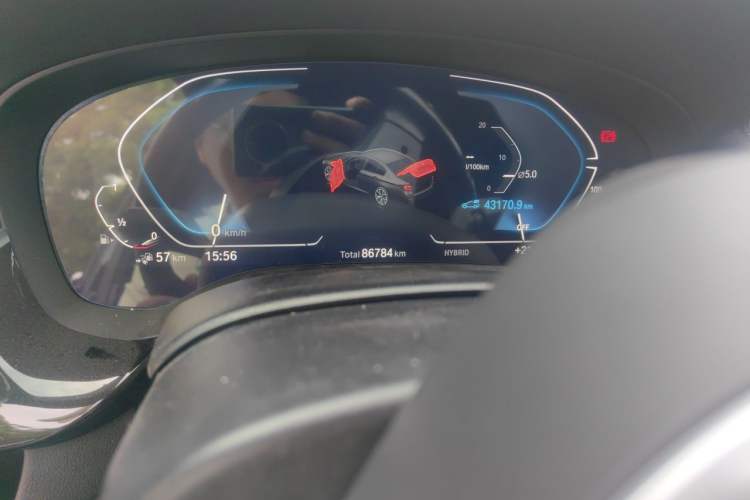 Used BMW 5 Series New Energy 2021 535Le M Sport Package Odometer Close Up