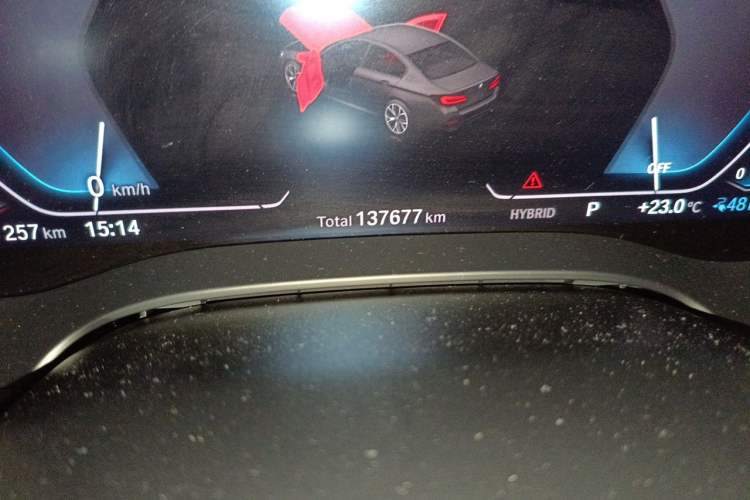 Used BMW 5 Series New Energy 2021 535Le Pioneer Edition M Sport Package Odometer Close Up