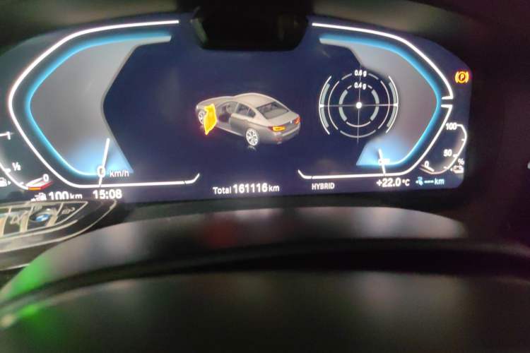 Used BMW 5 Series New Energy 2021 Restyled 535Le Pioneer Edition M Sport Package Odometer Close Up