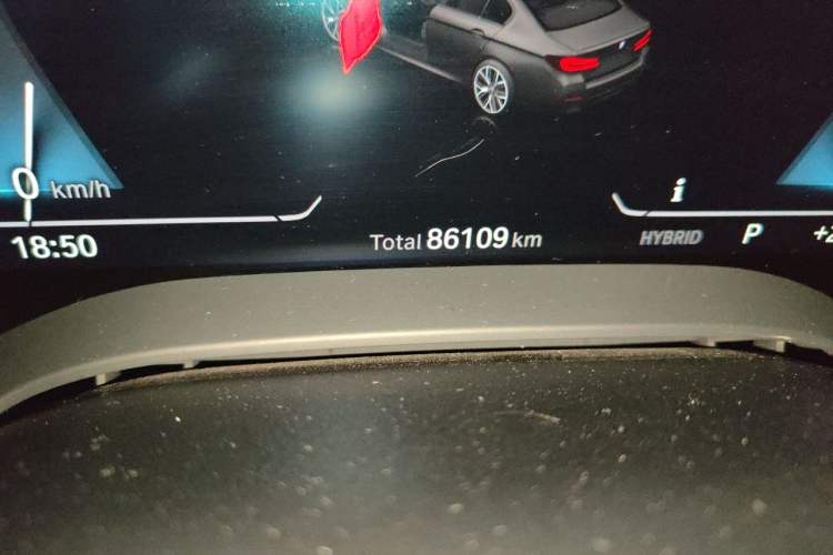 Used BMW 5 Series New Energy 2021 Restyled 535Le M Sport Package Odometer Close Up