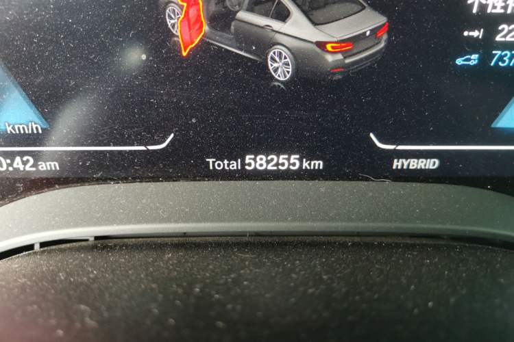 Used BMW 5 Series New Energy 2021 535Le M Sport Package Odometer Close Up