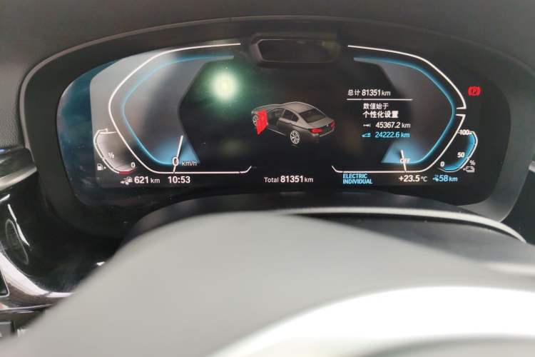 Used BMW 5 Series New Energy 2021 535Le Pioneer Edition M Sport Package Odometer Close Up