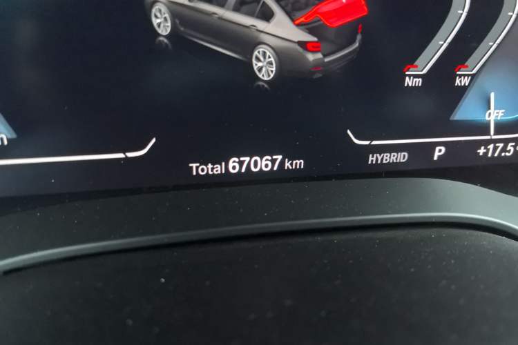 Used BMW 5 Series New Energy 2021 535Le Pioneer Edition M Sport Package Odometer Close Up