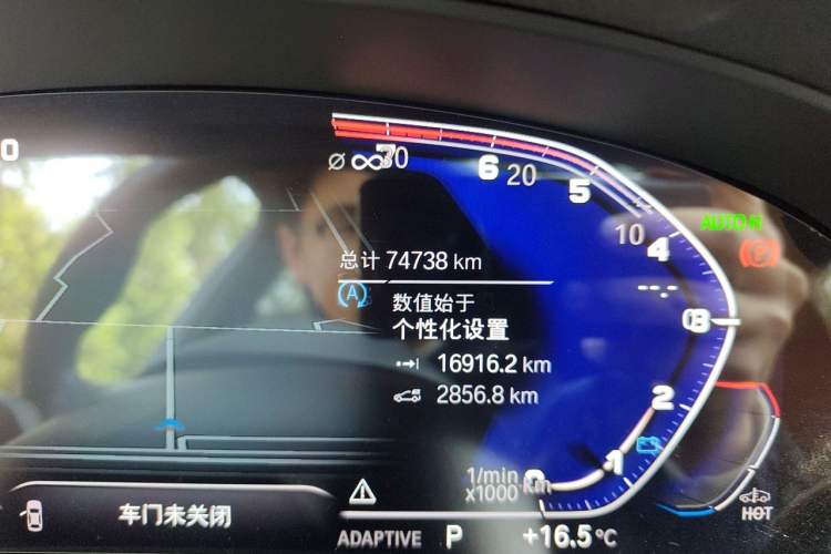 Used BMW 5 Series New Energy 2022 Second Facelift 535Le M Sport Package Odometer Close Up
