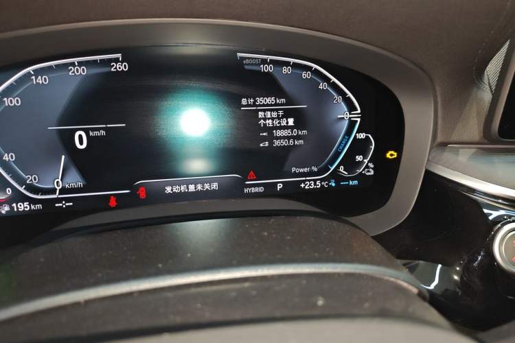 Used BMW 5 Series New Energy 2022 Second Facelift 535Le M Sport Package Odometer Close Up