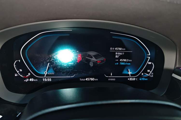 Used BMW 5 Series New Energy 2022 Second Facelift 535Le M Sport Package Odometer Close Up