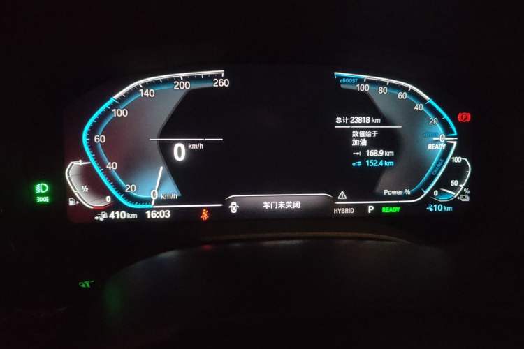 Used BMW 5 Series New Energy 2022 Restyled 535Le M Sport Package Odometer Close Up