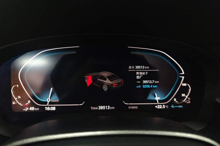 Used BMW 5 Series New Energy 2022 Second Facelift 535Le M Sport Package Odometer Close Up