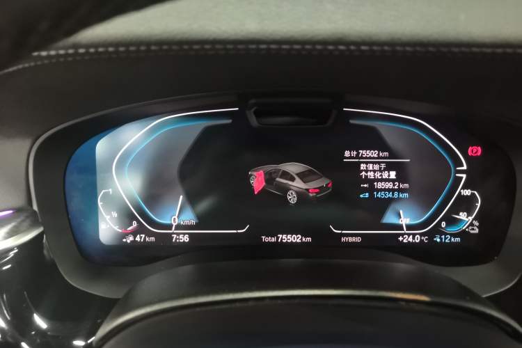 Used BMW 5 Series New Energy 2022 Second Facelift 535Le Pioneer Edition M Sport Package Odometer Close Up