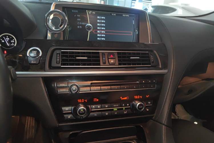 Used BMW 6 Series 2012 640i Gran Coupe Audio And AC Panel