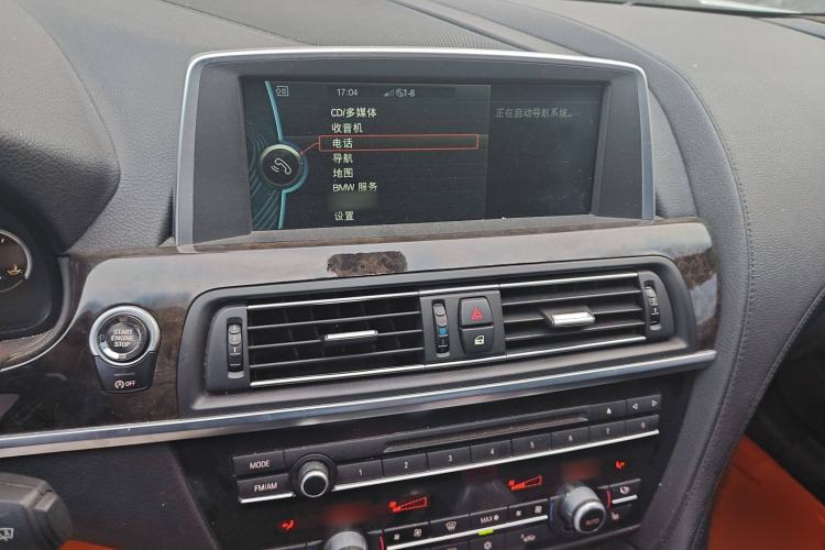 Used BMW 6 Series 2012 640i two-door coupe Audio And AC Panel