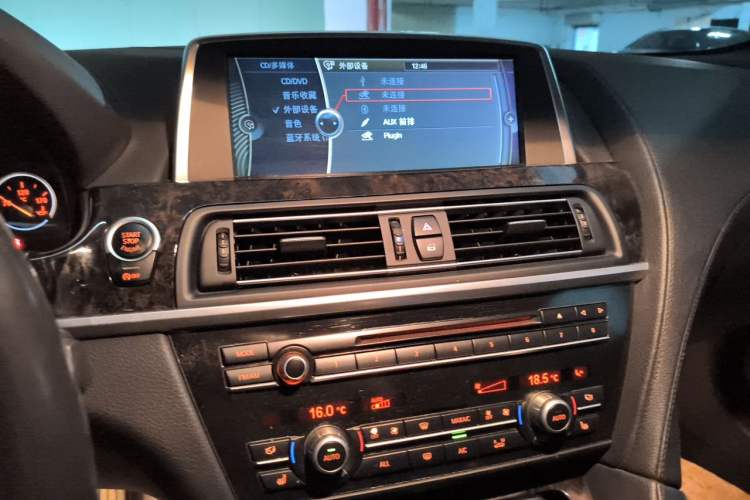 Used BMW 6 Series 2013 640i Convertible Coupe Audio And AC Panel
