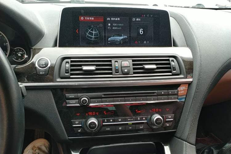 Used BMW 6 Series 2016 640i Convertible Coupe Audio And AC Panel