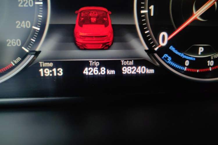 Used BMW 6 Series 2016 640i Convertible Coupe Odometer Close Up
