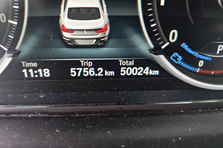 Used BMW 6 Series 2016 640i Gran Coupe Odometer Close Up