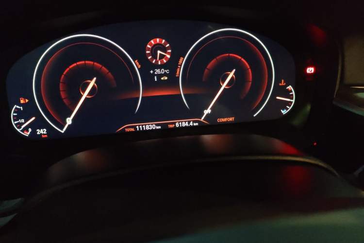 Used BMW 6 Series  Odometer Close Up