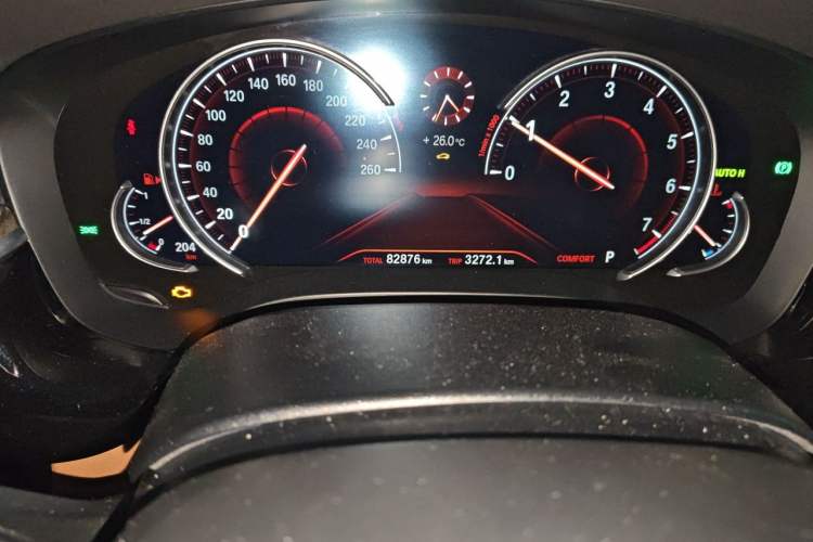 Used BMW 6 Series GT 2018 630i M Sport Package Odometer Close Up