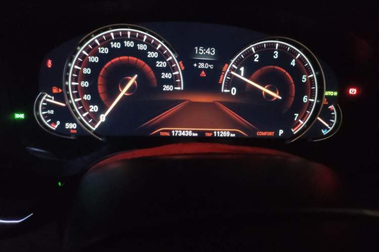 Used BMW 6 Series GT 2018 640i xDrive M Sport Package Odometer Close Up