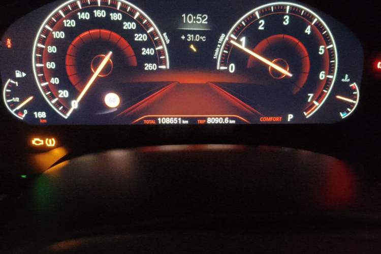 Used BMW 6 Series GT 2019 630i M Sport Touring Edition Odometer Close Up