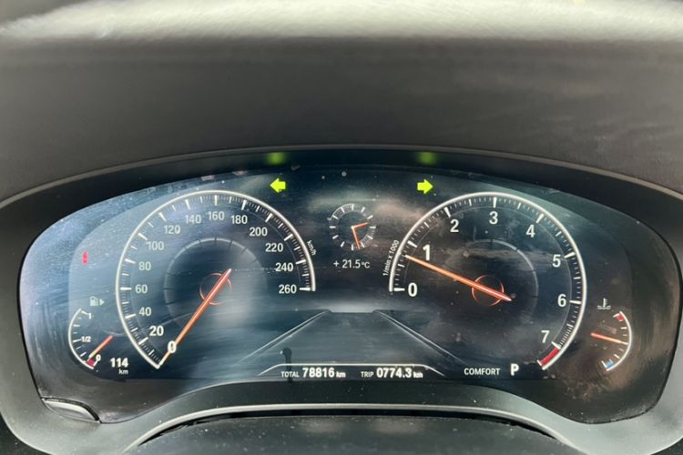 Used BMW 6 Series GT 2019 630i Luxury Design Package Odometer Close Up