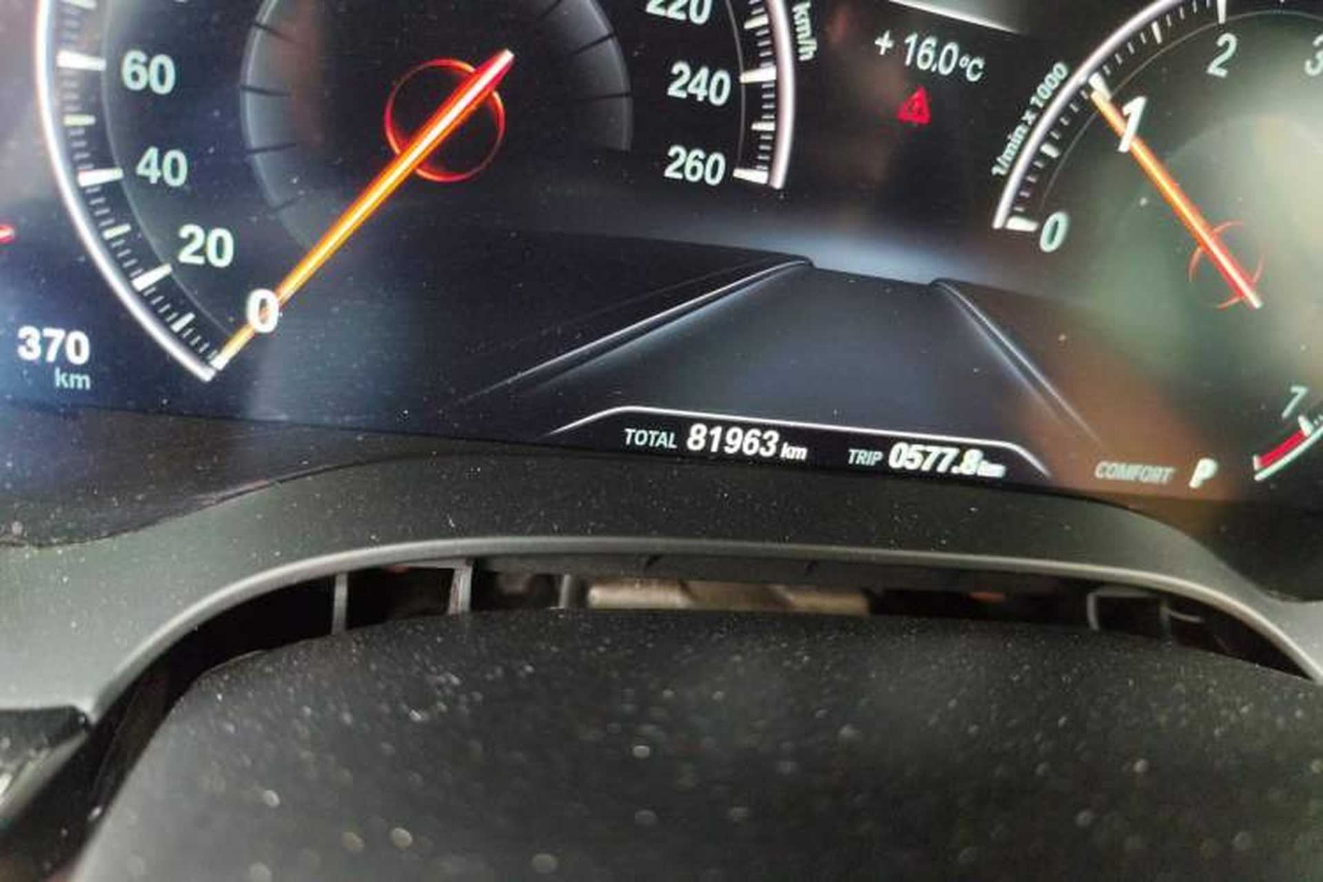Used BMW 6 Series GT 2019 630i Luxury Design Package Odometer Close Up