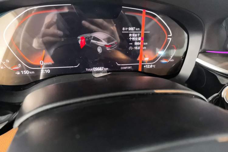 Used BMW 6 Series GT 2022 630i Luxury Design Package Odometer Close Up