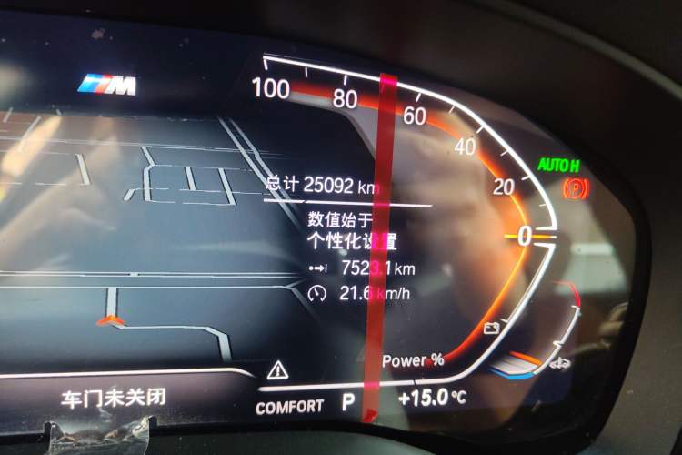 Used BMW 6 Series GT 2022 630i M Sport Package Odometer Close Up