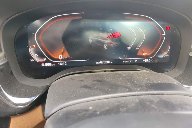 Used BMW 6 Series GT 2022 630i M Sport Package Odometer Close Up