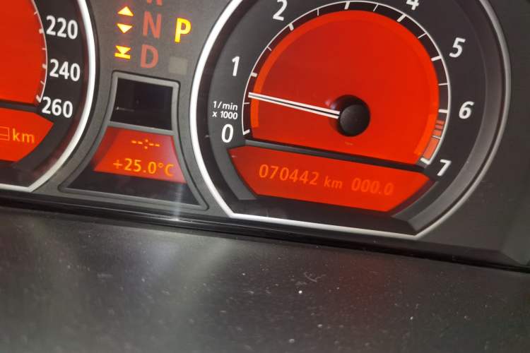 Used BMW 7 Series  Odometer Close Up