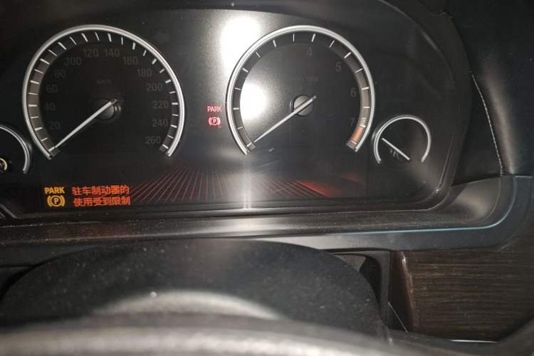 Used BMW 7 Series 2009 730Li Luxury Model Odometer Close Up
