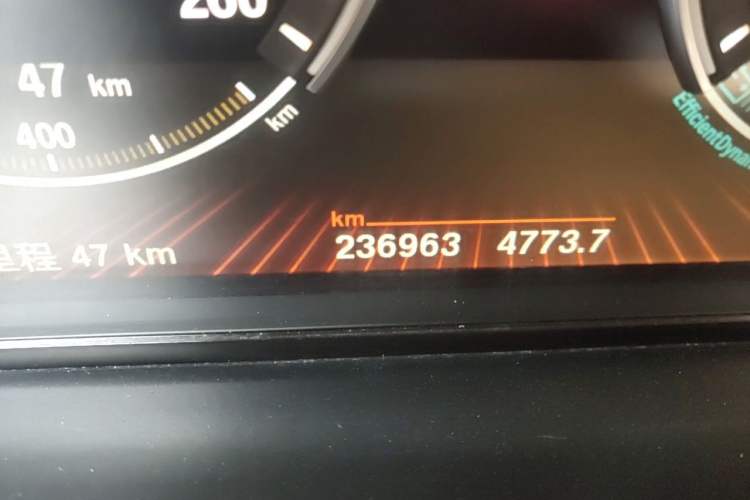Used BMW 7 Series 2009 730Li Leading Model Odometer Close Up