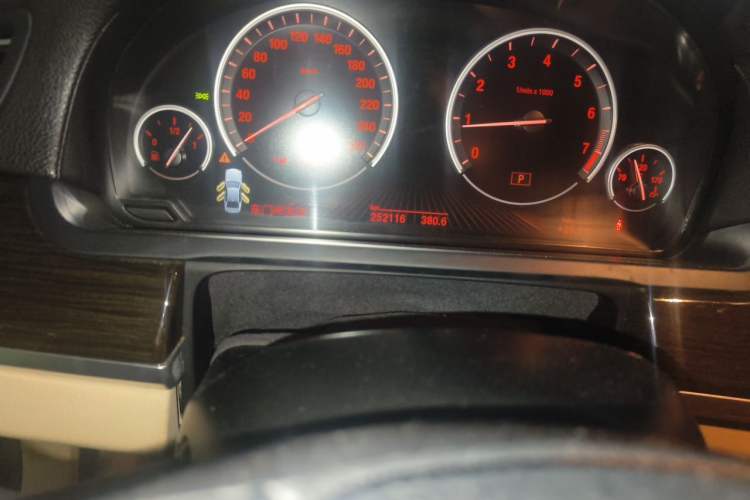 Used BMW 7 Series 2009 740Li Leading Model Odometer Close Up