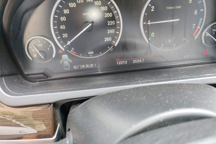 Used BMW 7 Series 2009 740Li Leading Model Odometer Close Up