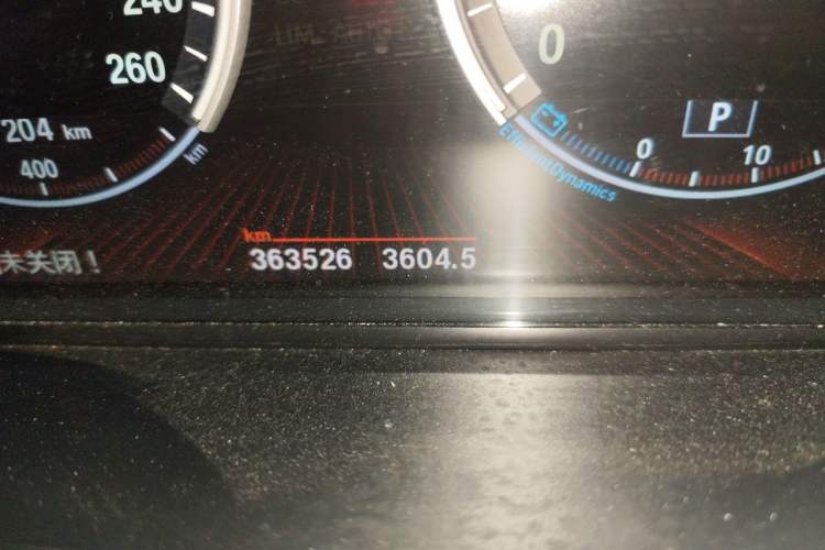 Used BMW 7 Series 2009 740Li Leading Model Odometer Close Up
