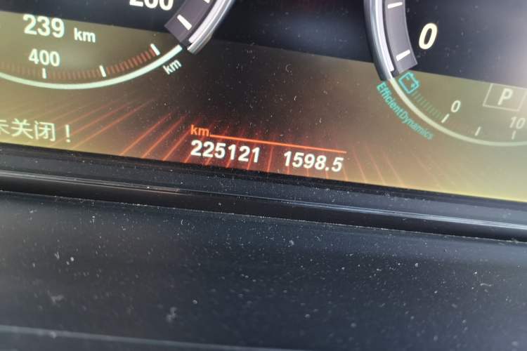 Used BMW 7 Series 2009 730Li Leading Model Odometer Close Up