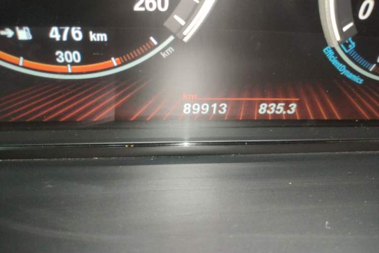 Used BMW 7 Series 2010 760Li Odometer Close Up