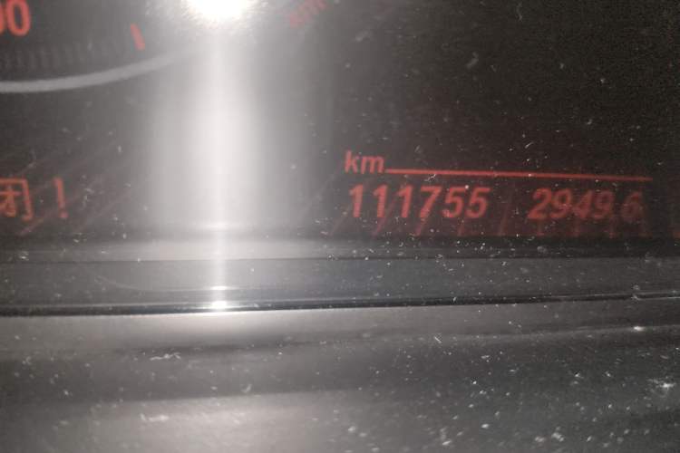 Used BMW 7 Series 2010 760Li Odometer Close Up