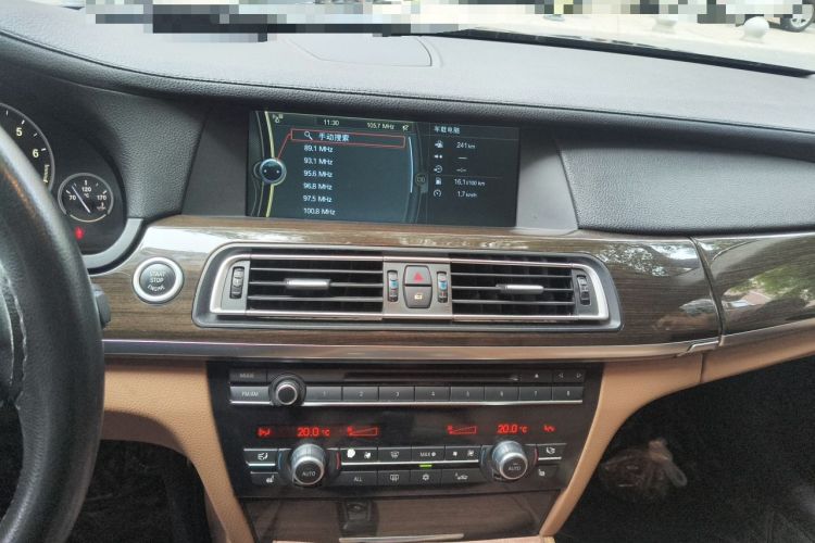 Used BMW 7 Series 2011 730Li Elegant Model Audio And AC Panel