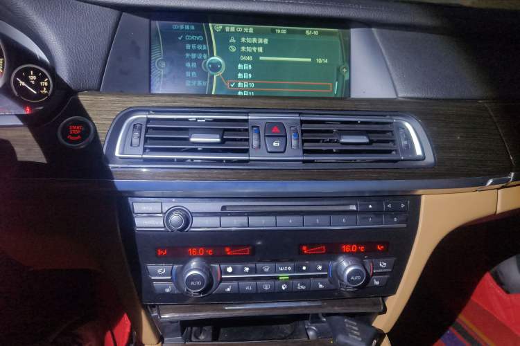 Used BMW 7 Series 2011 730Li Elegant Model Audio And AC Panel