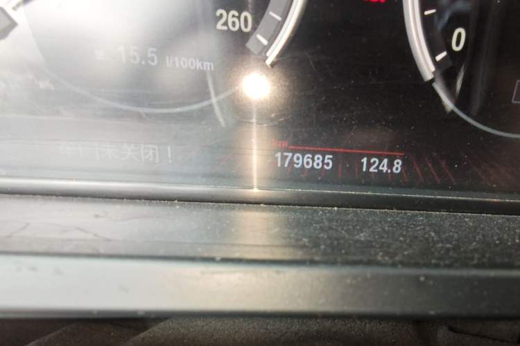 Used BMW 7 Series 2011 730Li Elegant Model Odometer Close Up