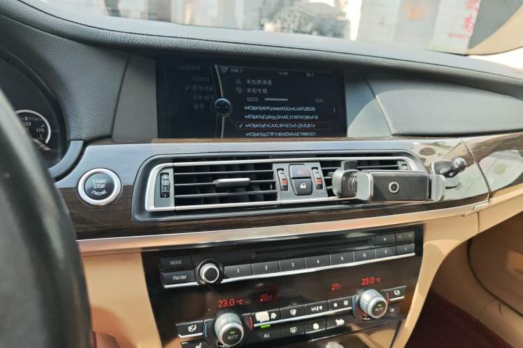 Used BMW 7 Series 2011 730Li Elegant Model Audio And AC Panel