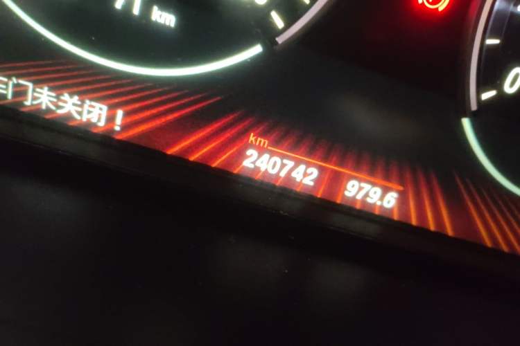 Used BMW 7 Series 2011 740Li Steinway Limited Edition Odometer Close Up